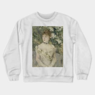 Young Girl in a Ball Gown by Berthe Morisot Crewneck Sweatshirt